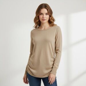 Banana Republic Italian Yarn Wool Cashmere Blend Lurex Crew Neck Sweater Size L